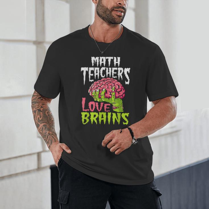 Math Teachers Love Brains Zombie Teacher School Halloween Unisex T-Shirt, novelty gifts, funny gifts Math Teachers Love Brains Zombie Teacher School Halloween Unisex T-Shirt, novelty gifts, funny gifts