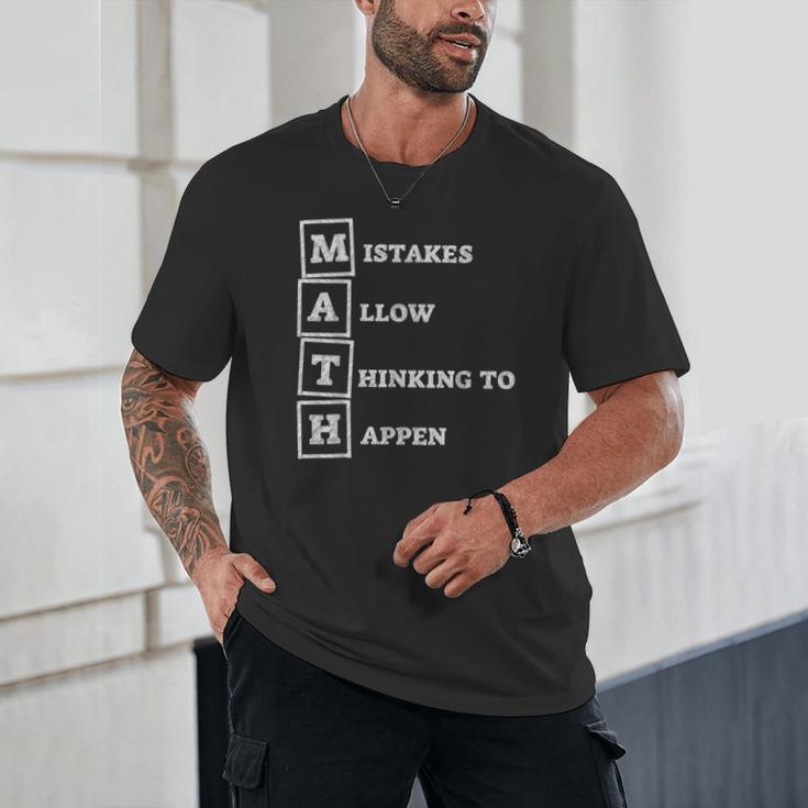 Mistakes Allow Thinking To Happen School Math Teacher Unisex T-Shirt, novelty gifts, funny gifts Mistakes Allow Thinking To Happen School Math Teacher Unisex T-Shirt, novelty gifts, funny gifts