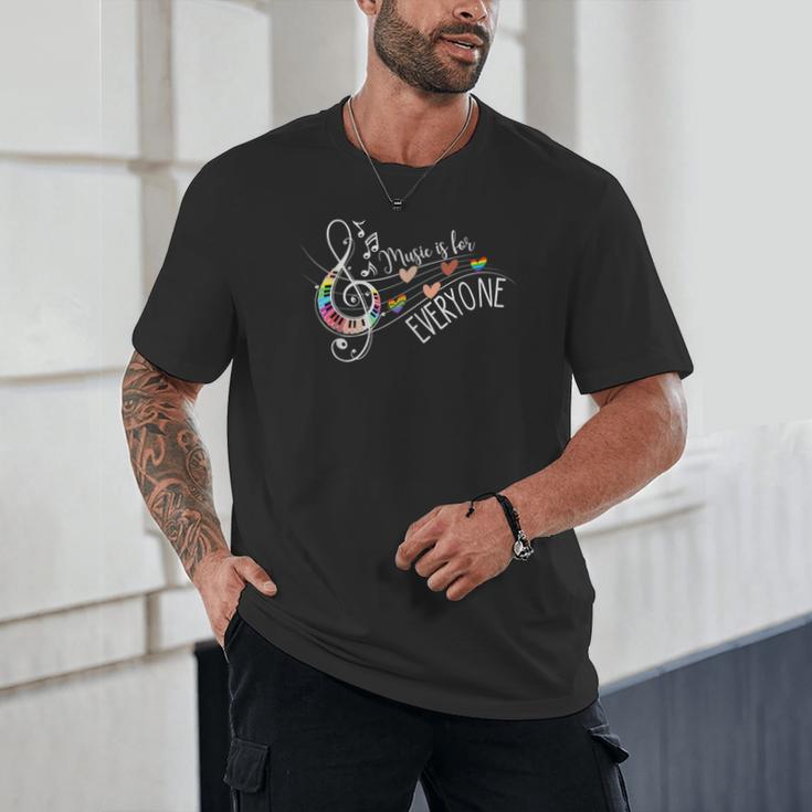 Music Is For Everyone Music Teacher Unisex T-Shirt, novelty gifts, funny gifts Music Is For Everyone Music Teacher Unisex T-Shirt, novelty gifts, funny gifts