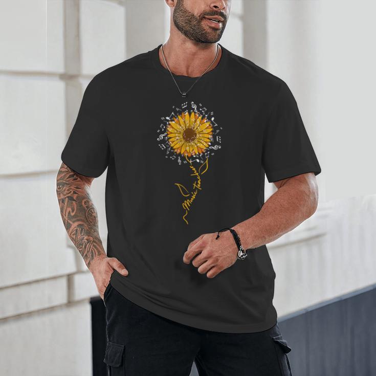 Music Teacher Shirt Sunflower Music Notes Musician Singer Unisex T-Shirt, novelty gifts, funny gifts Music Teacher Shirt Sunflower Music Notes Musician Singer Unisex T-Shirt, novelty gifts, funny gifts
