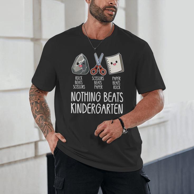 Nothing Beats Kindergarten Back To School Kid Teacher Unisex T-Shirt, novelty gifts, funny gifts