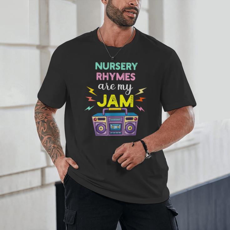 Nursery Rhymes Are My Jam 80s Retro Teachers & Students Kids Unisex T-Shirt, novelty gifts, funny gifts Nursery Rhymes Are My Jam 80s Retro Teachers & Students Kids Unisex T-Shirt, novelty gifts, funny gifts