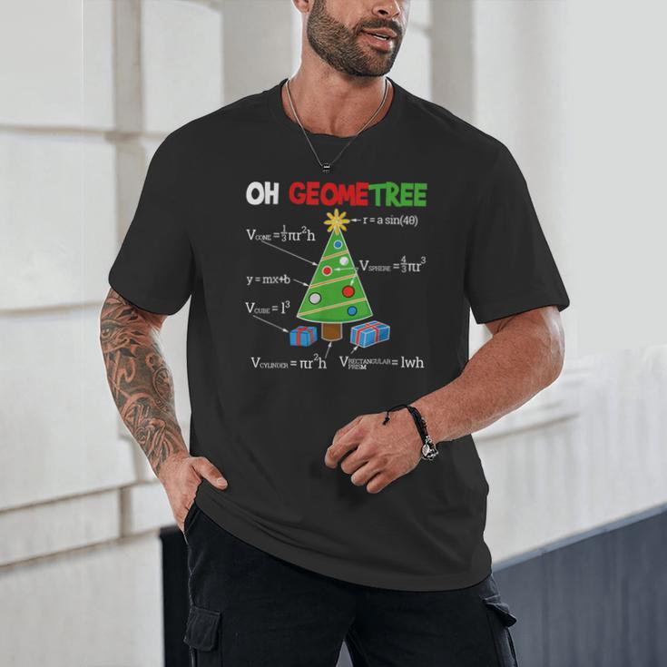 Oh Geometree Christmas Tree Geometry Math Teacher Unisex T-Shirt, novelty gifts, funny gifts