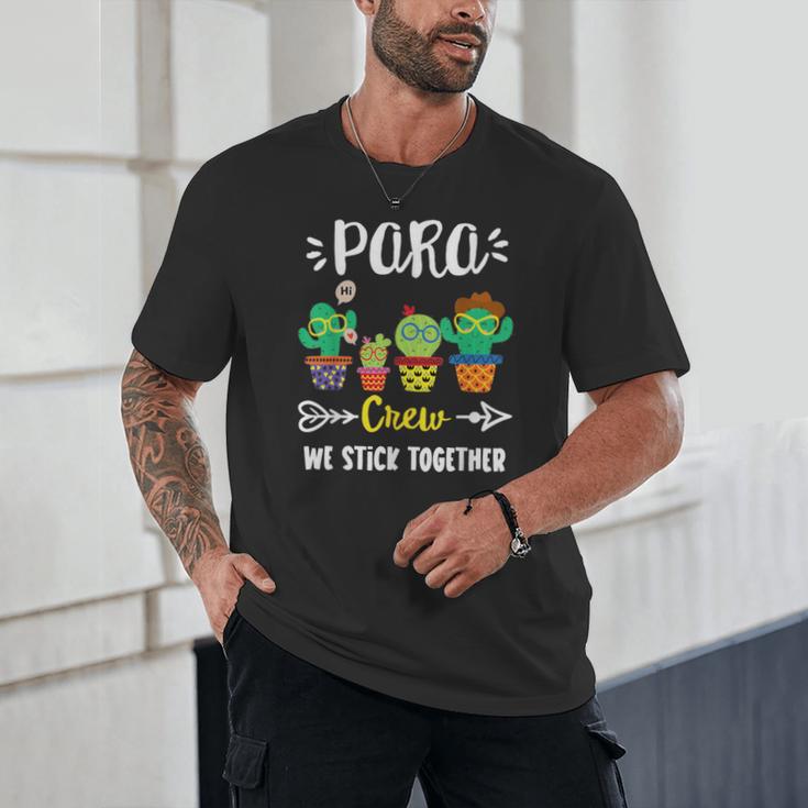 PARA Crew School Cactus Team PARA Teacher Squad For Men Women Kids Unisex T-Shirt, novelty gifts, funny gifts PARA Crew School Cactus Team PARA Teacher Squad For Men Women Kids Unisex T-Shirt, novelty gifts, funny gifts