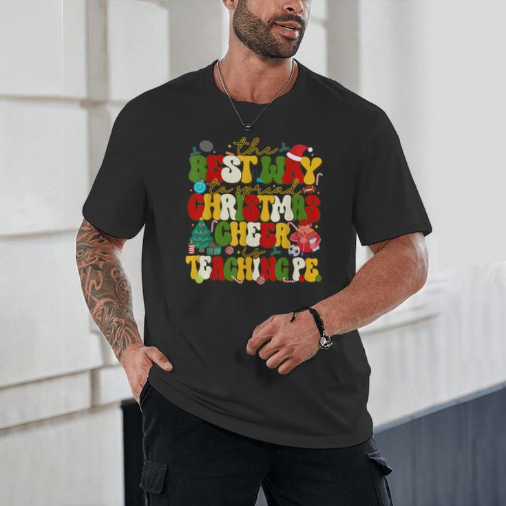 PE Teacher Christmas Holiday Unisex T-Shirt, novelty gifts, funny gifts
