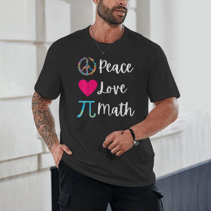 Peace Love Math Maths Teacher Pi Symbol Men Women Unisex T-Shirt, novelty gifts, funny gifts Peace Love Math Maths Teacher Pi Symbol Men Women Unisex T-Shirt, novelty gifts, funny gifts