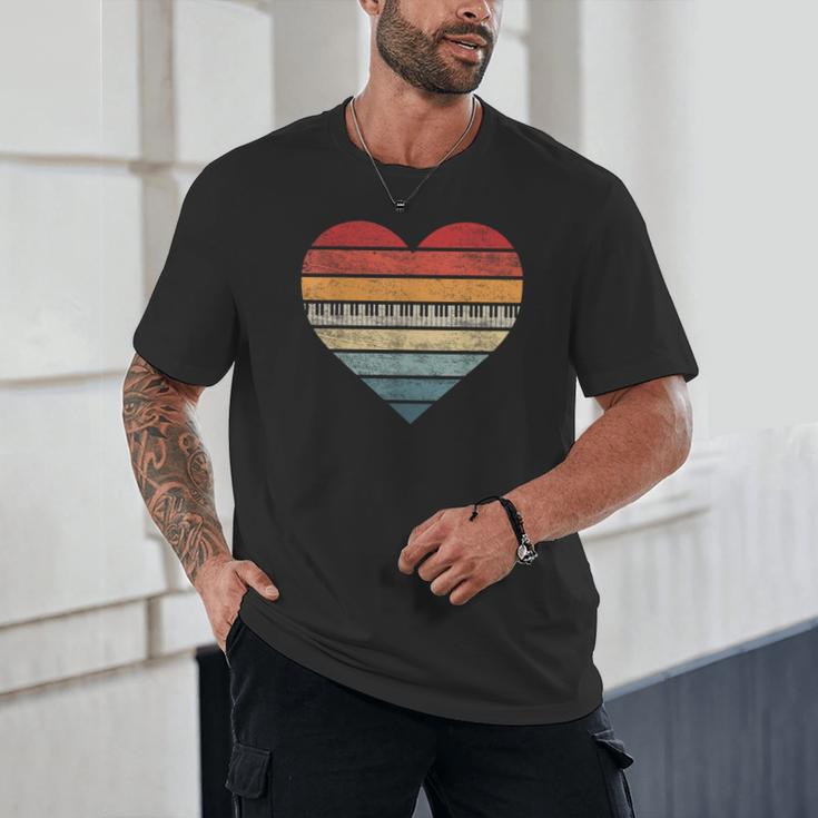 Pianist Retro Sunset Piano Keyboard Player Teacher Unisex T-Shirt, novelty gifts, funny gifts Pianist Retro Sunset Piano Keyboard Player Teacher Unisex T-Shirt, novelty gifts, funny gifts