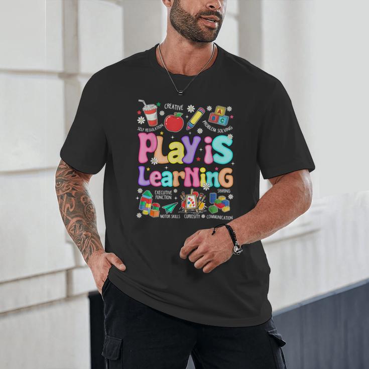 Play Is Learning Educational Teacher Women Unisex T-Shirt, novelty gifts, funny gifts Play Is Learning Educational Teacher Women Unisex T-Shirt, novelty gifts, funny gifts