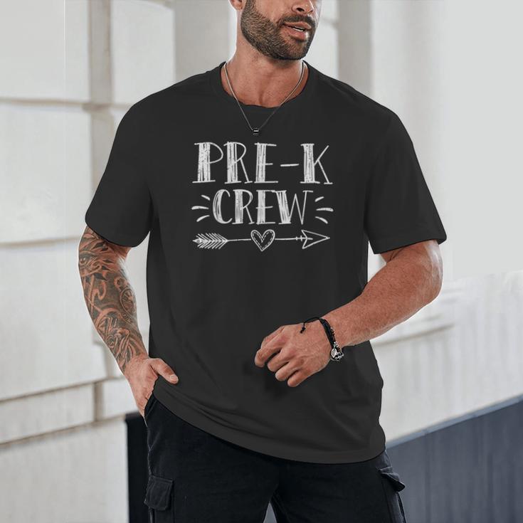 Pre-K Crew 1st Day Of School Pre-K Teacher Team Unisex T-Shirt, novelty gifts, funny gifts