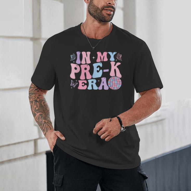 In My Pre K Era Groovy Back To School First Day Teacher Kids Unisex T-Shirt, novelty gifts, funny gifts