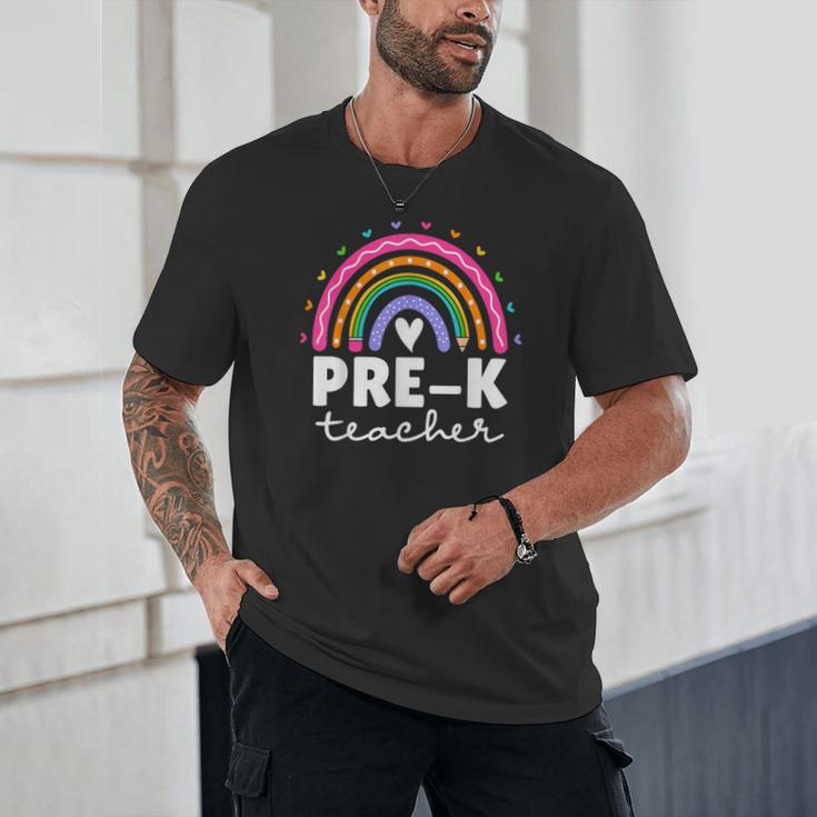 Pre-K Teacher Cute Pre Kindergarten For Teachers Rainbow For Men Women Kids Unisex T-Shirt, novelty gifts, funny gifts Pre-K Teacher Cute Pre Kindergarten For Teachers Rainbow For Men Women Kids Unisex T-Shirt, novelty gifts, funny gifts