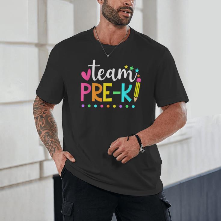 Pre-k Team Pencil Teacher Student Back To School Girls Unisex T-Shirt, novelty gifts, funny gifts Pre-k Team Pencil Teacher Student Back To School Girls Unisex T-Shirt, novelty gifts, funny gifts