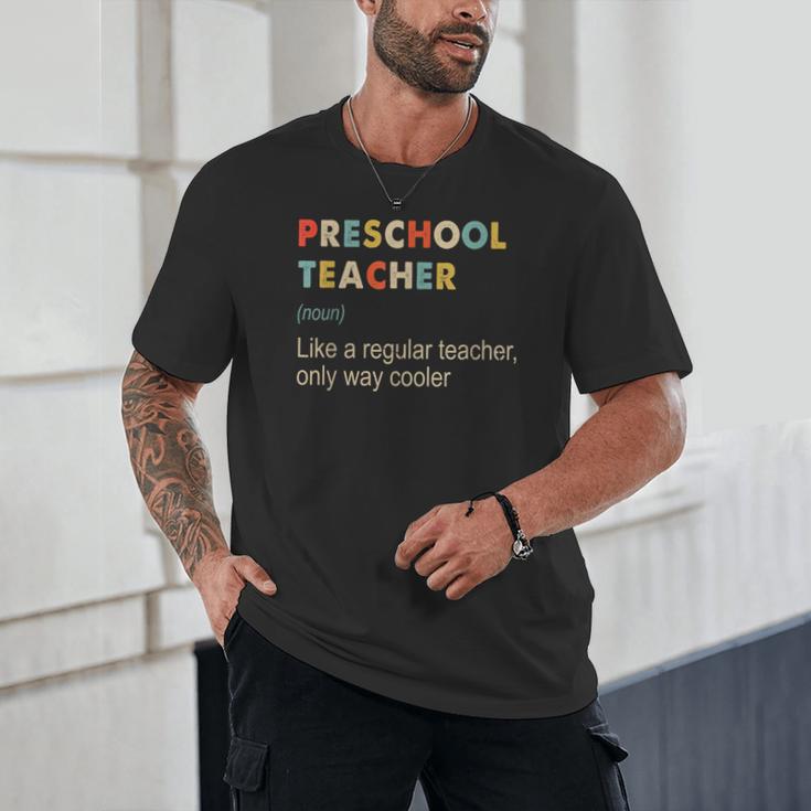 Preschool Teacher Kindergarten Teacher Definition Unisex T-Shirt, novelty gifts, funny gifts Preschool Teacher Kindergarten Teacher Definition Unisex T-Shirt, novelty gifts, funny gifts