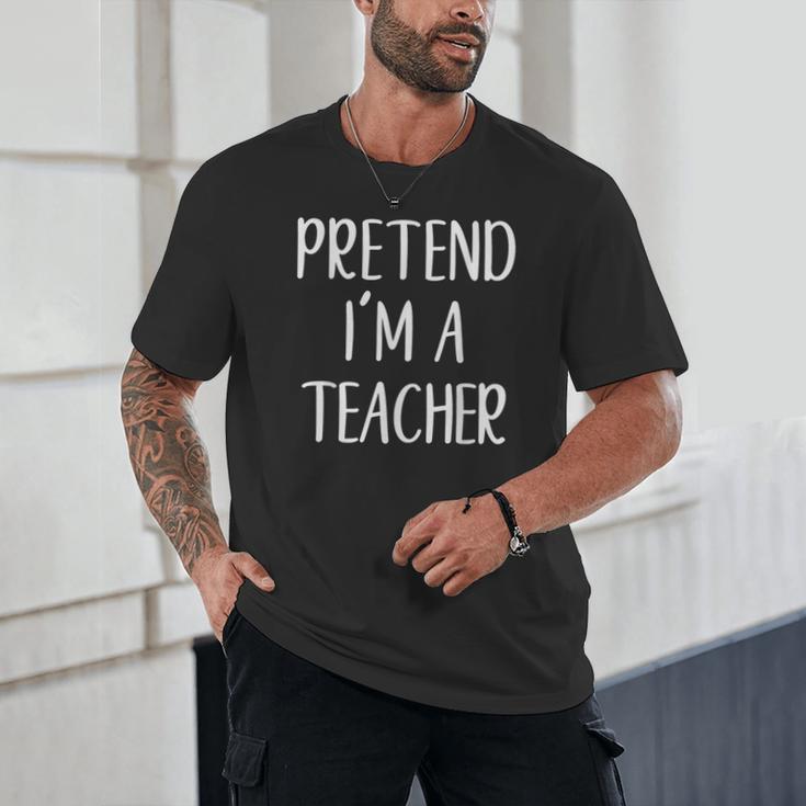 Pretend I'm A Teacher Costume Halloween Easy Adult Kid Unisex T-Shirt, novelty gifts, funny gifts Pretend I'm A Teacher Costume Halloween Easy Adult Kid Unisex T-Shirt, novelty gifts, funny gifts
