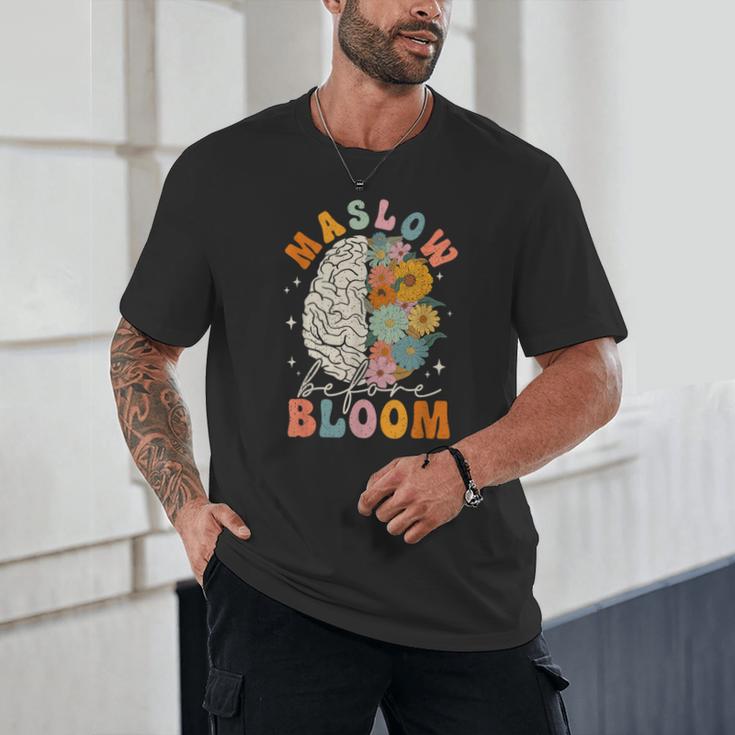 Psychologist Maslow Before Bloom Sped Teacher Classroom Unisex T-Shirt, novelty gifts, funny gifts