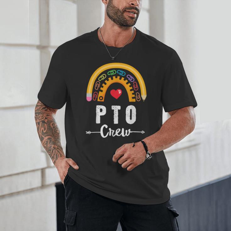 PTO Crew Parent School Volunteer Board Mom Parent Teacher Unisex T-Shirt, novelty gifts, funny gifts