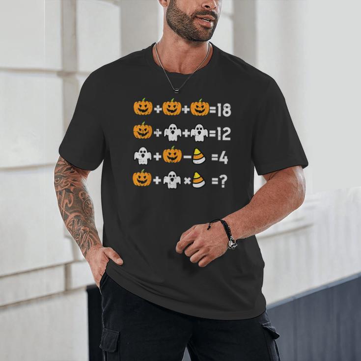 Pumpkin Ghost Equation Math Teacher Halloween Costume Unisex T-Shirt, novelty gifts, funny gifts Pumpkin Ghost Equation Math Teacher Halloween Costume Unisex T-Shirt, novelty gifts, funny gifts