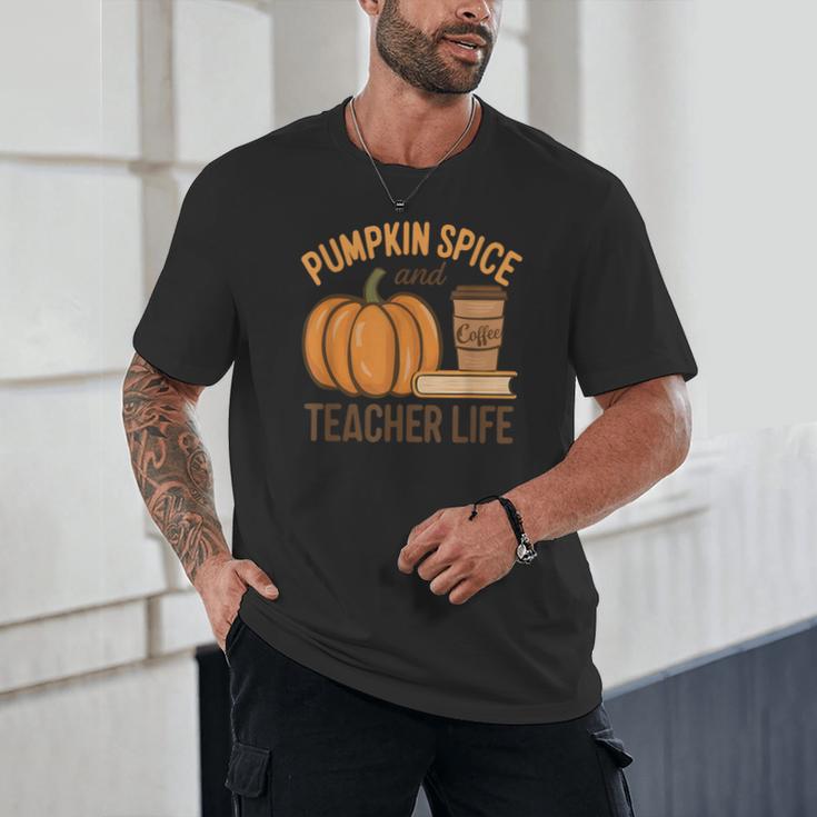 Pumpkin Spice And Teacher Life Halloween Teacher Unisex T-Shirt, novelty gifts, funny gifts Pumpkin Spice And Teacher Life Halloween Teacher Unisex T-Shirt, novelty gifts, funny gifts