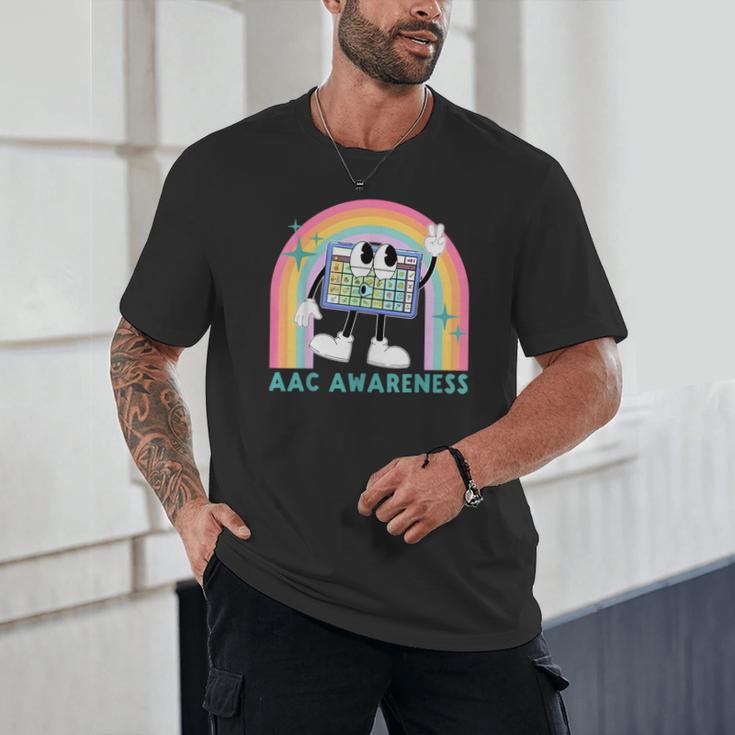 Rainbow AAC Awareness Month SPED Teacher SLP Communication Unisex T-Shirt, novelty gifts, funny gifts