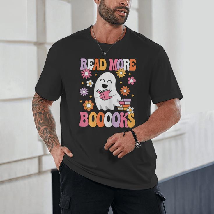 Read More Books Groovy Halloween Teacher Women Unisex T-Shirt, novelty gifts, funny gifts