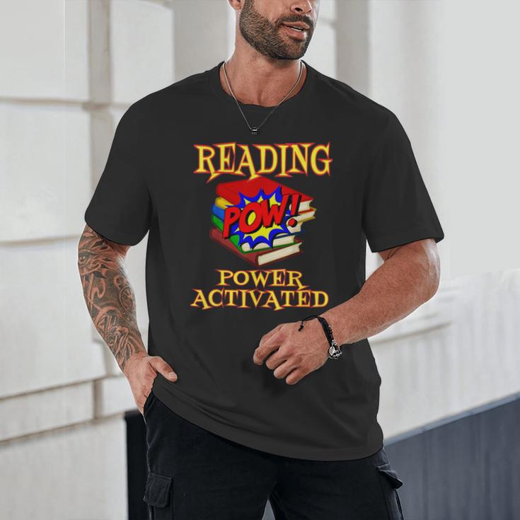 Reading Super Power Activated Superhero Teacher Or Student Men Women Girls Kids Unisex T-Shirt, novelty gifts, funny gifts