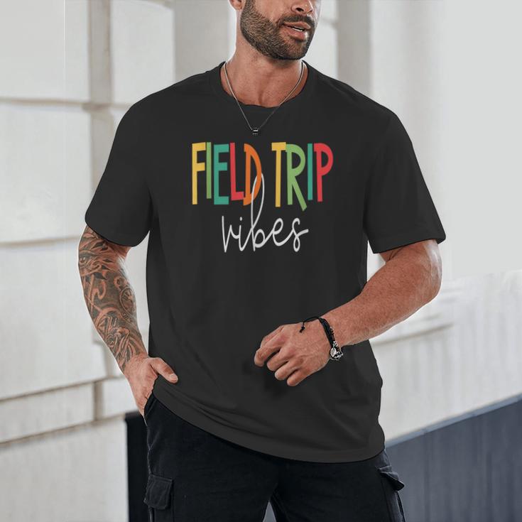 Retro Field Trip Vibes Vintage Field Trip Vibes Teacher Kids Unisex T-Shirt, novelty gifts, funny gifts
