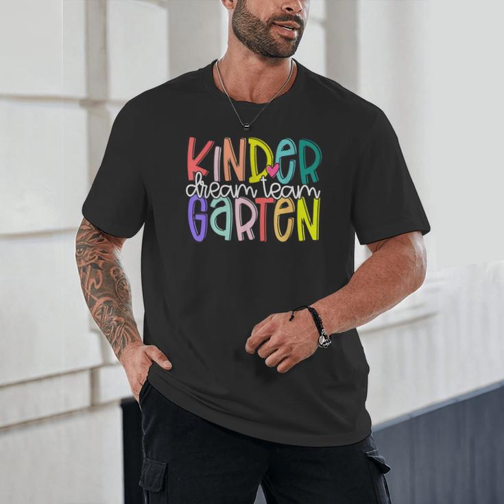 Retro Kindergarten Dream Team Back To School Teacher Kids Unisex T-Shirt, novelty gifts, funny gifts