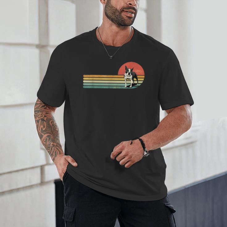 Retro Vintage Boston Terrier Dog Lover Boston Terrier Mom Unisex T-Shirt, novelty gifts, funny gifts
