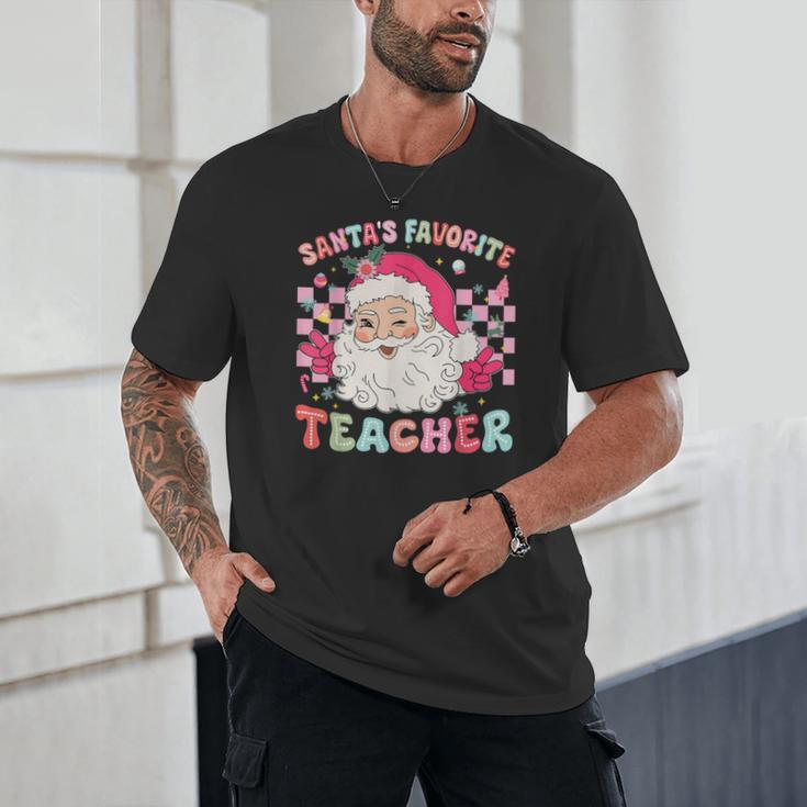 Santa Favorite Teacher Shirt Teacher Christmas Unisex T-Shirt, novelty gifts, funny gifts Santa Favorite Teacher Shirt Teacher Christmas Unisex T-Shirt, novelty gifts, funny gifts