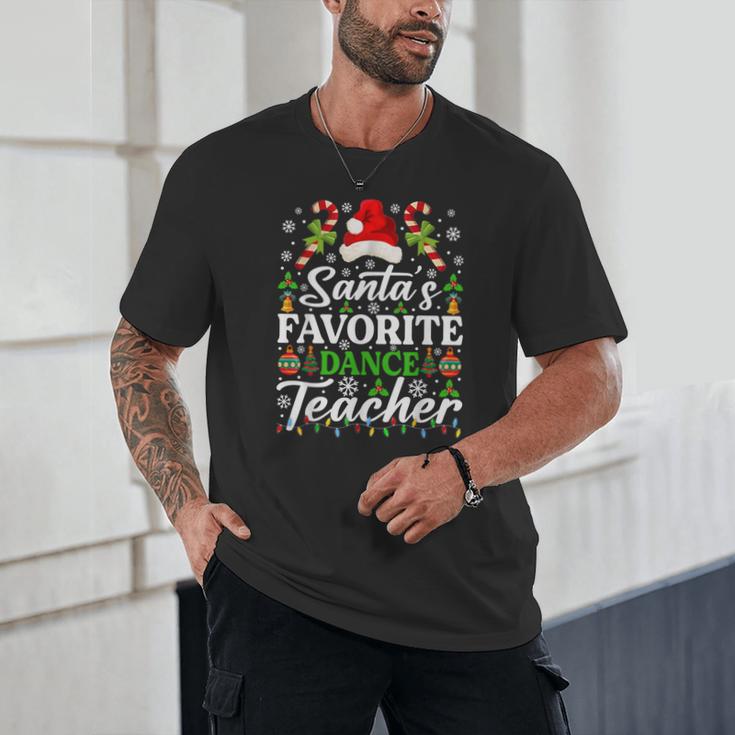 Santa's Favorite Dance Teacher Shirt Christmas Pajama Unisex T-Shirt, novelty gifts, funny gifts Santa's Favorite Dance Teacher Shirt Christmas Pajama Unisex T-Shirt, novelty gifts, funny gifts