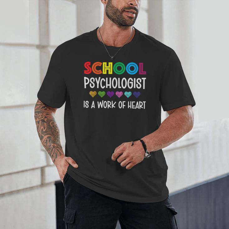School Psychologist Is a Work Of Heart Teacher LSSP Doctor Unisex T-Shirt, novelty gifts, funny gifts School Psychologist Is a Work Of Heart Teacher LSSP Doctor Unisex T-Shirt, novelty gifts, funny gifts