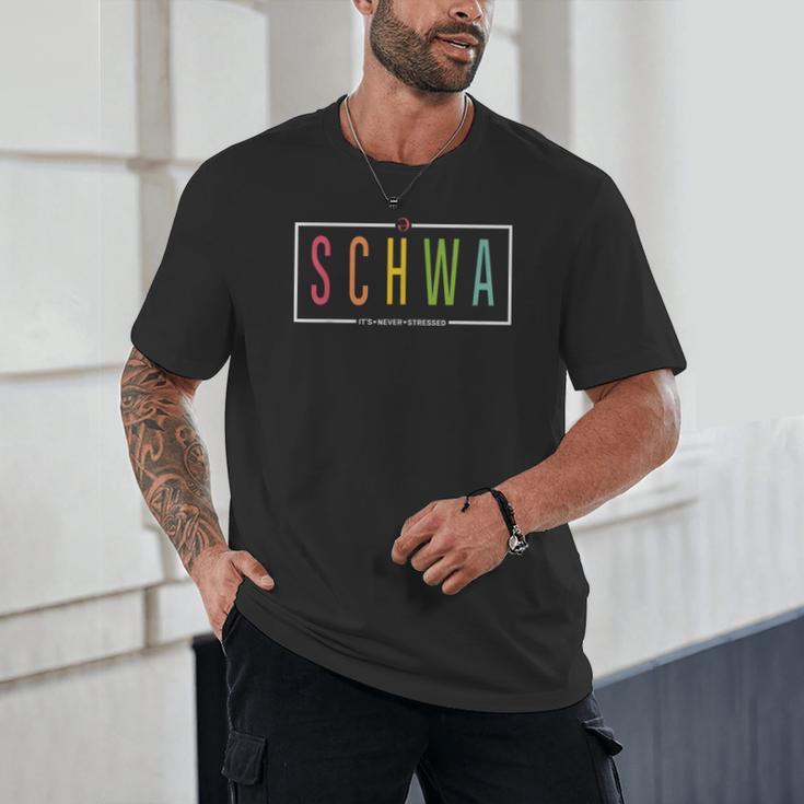 Schwa Teacher Reading Literacy For English Grammar Teachers Unisex T-Shirt, novelty gifts, funny gifts