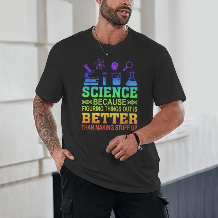 Science Teacher Because Figuring Things Out Is Better Than Unisex T-Shirt, novelty gifts, funny gifts Science Teacher Because Figuring Things Out Is Better Than Unisex T-Shirt, novelty gifts, funny gifts