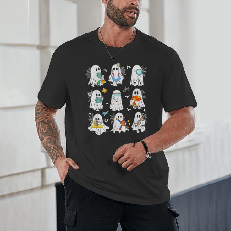 Science Teacher Ghost Laboratory Halloween Teacher Unisex T-Shirt, novelty gifts, funny gifts Science Teacher Ghost Laboratory Halloween Teacher Unisex T-Shirt, novelty gifts, funny gifts