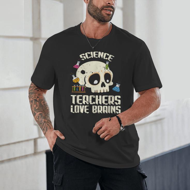 Science Teachers Love Brains Teachers Halloween Unisex T-Shirt, novelty gifts, funny gifts Science Teachers Love Brains Teachers Halloween Unisex T-Shirt, novelty gifts, funny gifts