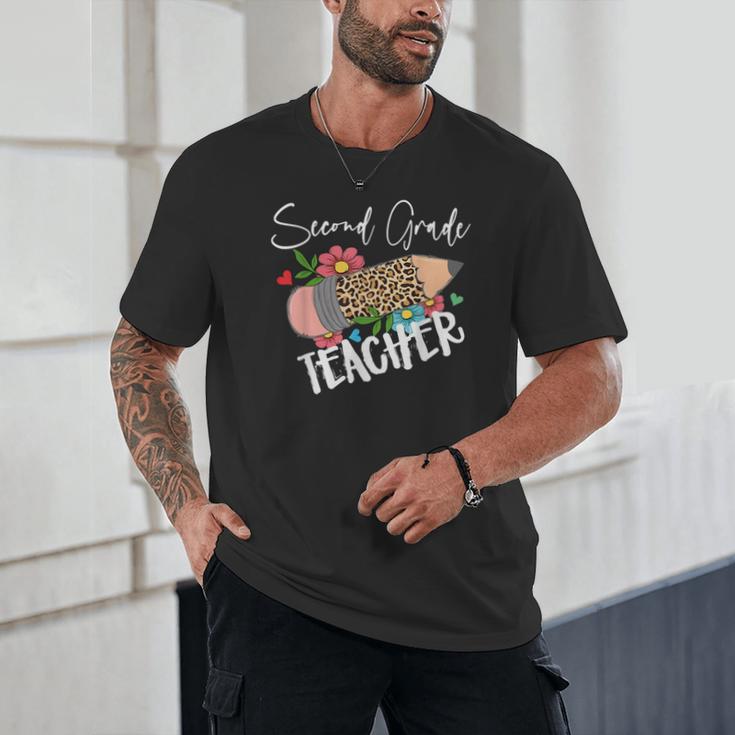Second Grade Teacher Leopard Pencil 2nd Grade Women Teacher Unisex T-Shirt, novelty gifts, funny gifts Second Grade Teacher Leopard Pencil 2nd Grade Women Teacher Unisex T-Shirt, novelty gifts, funny gifts