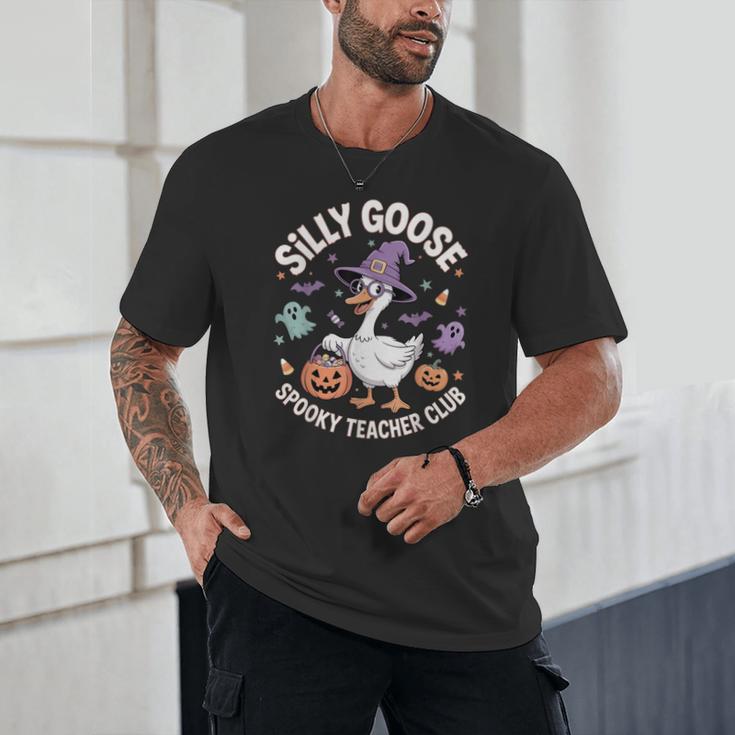 Silly Goose Spooky Teacher Club Halloween Witch Ghost Unisex T-Shirt, novelty gifts, funny gifts Silly Goose Spooky Teacher Club Halloween Witch Ghost Unisex T-Shirt, novelty gifts, funny gifts