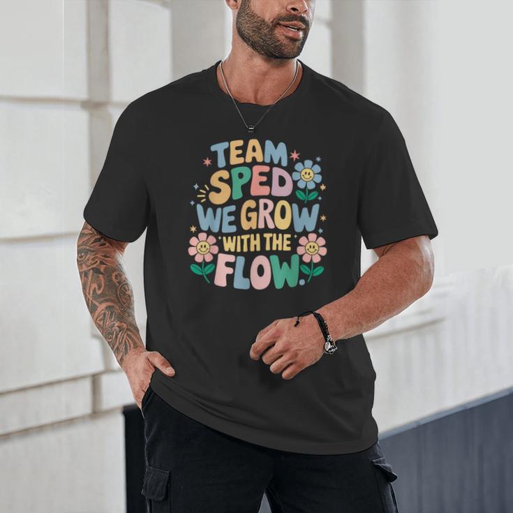 Special Education Teacher Team SPED Grow With The Flow Unisex T-Shirt, novelty gifts, funny gifts Special Education Teacher Team SPED Grow With The Flow Unisex T-Shirt, novelty gifts, funny gifts