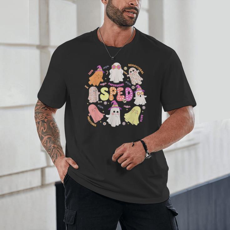 SPED Teacher Halloween Spooky Special Education Team Men Women Kids Unisex T-Shirt, novelty gifts, funny gifts SPED Teacher Halloween Spooky Special Education Team Men Women Kids Unisex T-Shirt, novelty gifts, funny gifts