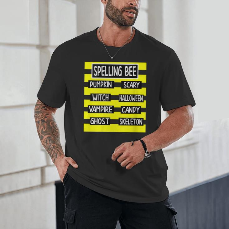 Spelling Bee Pun Halloween Costume For Teachers Unisex T-Shirt, novelty gifts, funny gifts