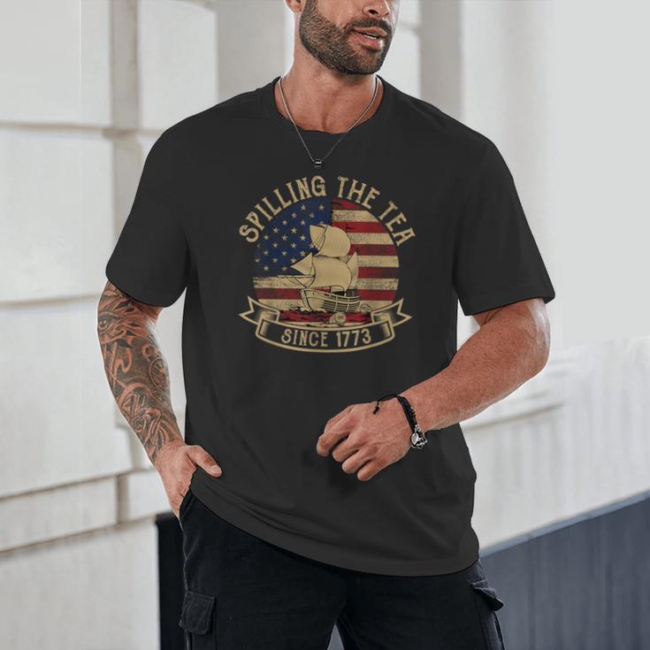 Spilling The Tea Since 1773 American History Teacher Vintage Unisex T-Shirt, novelty gifts, funny gifts Spilling The Tea Since 1773 American History Teacher Vintage Unisex T-Shirt, novelty gifts, funny gifts