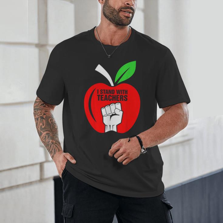 I Stand With Teachers Tshirt Unisex T-Shirt, novelty gifts, funny gifts I Stand With Teachers Tshirt Unisex T-Shirt, novelty gifts, funny gifts