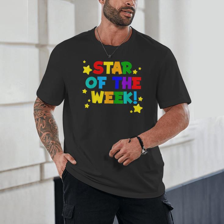 Star Of The Week Cheerful Recognition Student Teachers Class Men Women Kids Unisex T-Shirt, novelty gifts, funny gifts