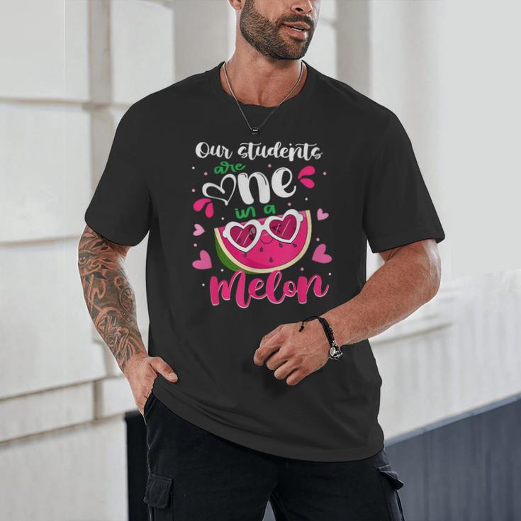 Our Students Are One In A Melon Teacher Watermelon Summer Unisex T-Shirt, novelty gifts, funny gifts Our Students Are One In A Melon Teacher Watermelon Summer Unisex T-Shirt, novelty gifts, funny gifts