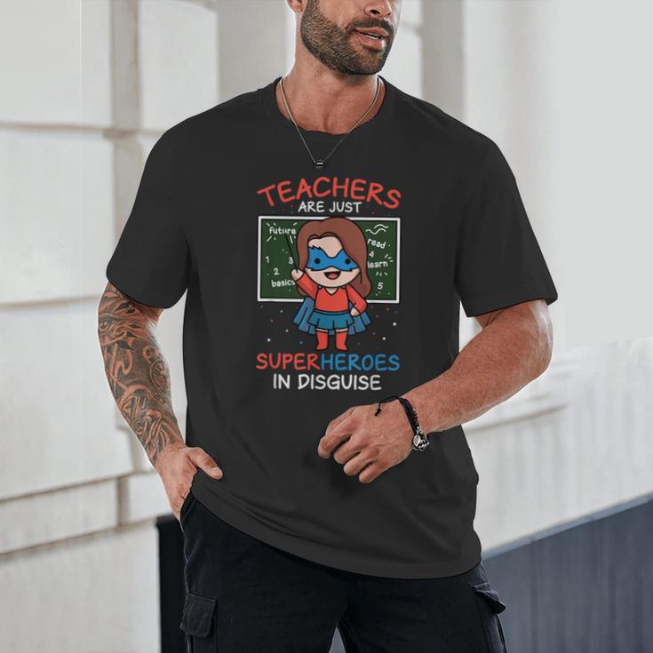 Super Hero Teacher Superheroes In Disguise Unisex T-Shirt, novelty gifts, funny gifts