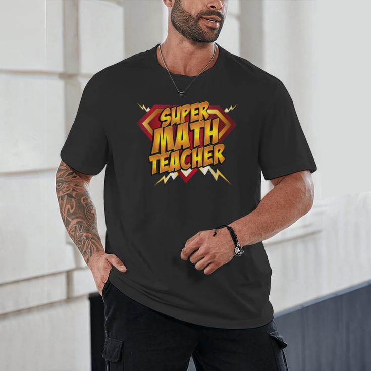 Super Math Teacher Educational Superhero Unisex T-Shirt, novelty gifts, funny gifts