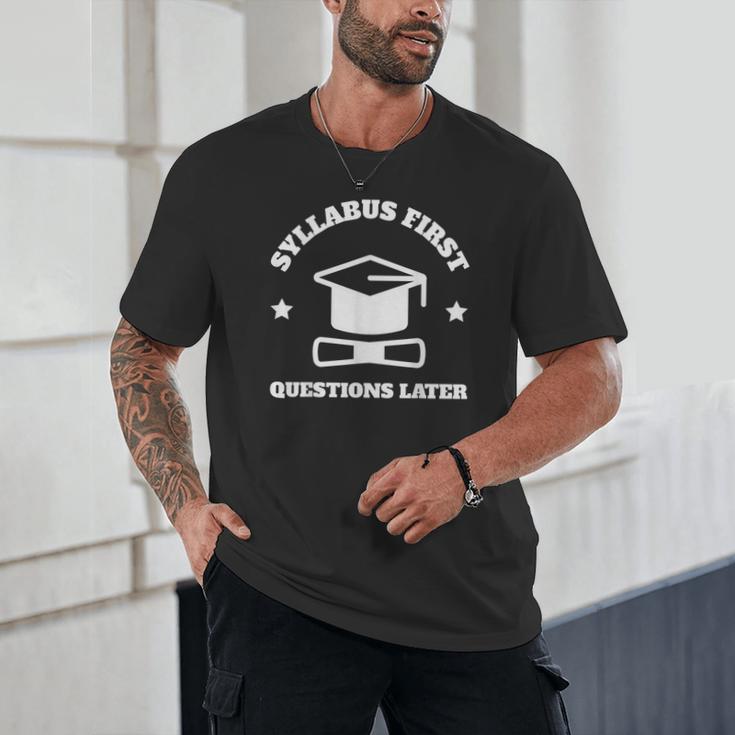 SYLLABUS PROFESSOR TEACHER Unisex T-Shirt, novelty gifts, funny gifts SYLLABUS PROFESSOR TEACHER Unisex T-Shirt, novelty gifts, funny gifts