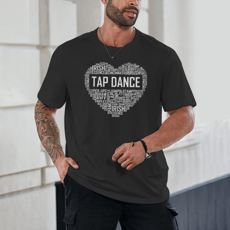 Tap Dance Heart Lover Tap Dancer Dancing Teacher For Men Women Girls Kids Unisex T-Shirt, novelty gifts, funny gifts