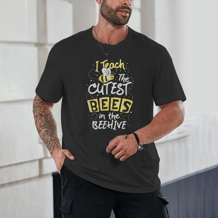 I Teach The Cutest Bees In The Beehive Kindergarten Teacher Unisex T-Shirt, novelty gifts, funny gifts I Teach The Cutest Bees In The Beehive Kindergarten Teacher Unisex T-Shirt, novelty gifts, funny gifts