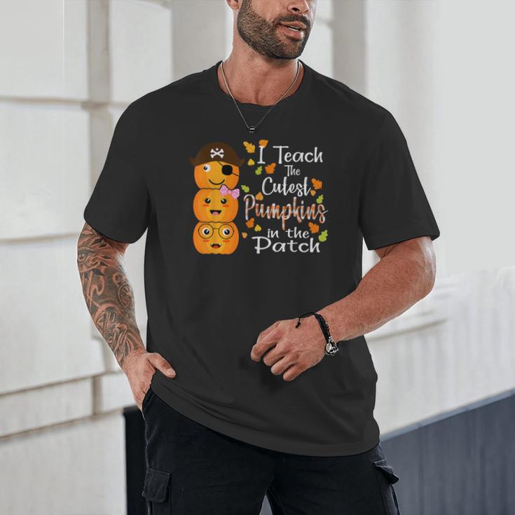 I Teach The Cutest Pumpkins Halloween Shirt For Teachers Unisex T-Shirt, novelty gifts, funny gifts